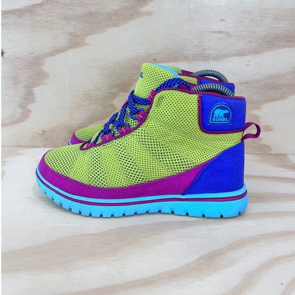 Sorel - Tivoli Go High - Winter Boots - Yellow/Pink - Women's - 5 - NL2168-367 - Picture 3 of 9